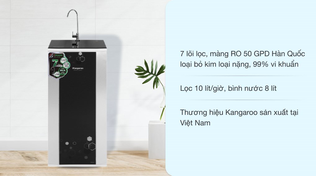  Máy lọc nước RO Kangaroo KG88AVTU 7 lõi 
